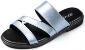 Eenvoudige casual antislip slijtvaste pantoffels sandalen voor dames (kleur: zilver maat: 38)
