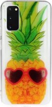 Voor Galaxy S20 Transparant TPU beschermhoes voor mobiele telefoon (ananas)