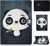 Gekleurde tekening Universal Voltage Craft Cloth TPU beschermhoes, met houder & kaartsleuven & antislipstrip (Panda)