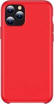 Voor iPhone 11 Pro Max TOTUDESIGN Vloeibare siliconen valbestendige beschermhoes (rood)