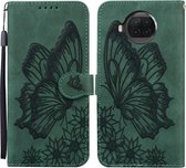 Voor Xiaomi Mi 10T Lite 5G Retro Skin Feel Butterflies Embossing Horizontale Flip Leather Case met houder & kaartsleuven & portemonnee (groen)