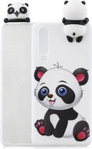 Voor Huawei P30 schokbestendig Cartoon TPU beschermhoes (Panda)