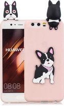 Voor Huawei P10 3D Cartoon patroon schokbestendig TPU beschermhoes (schattige hond)