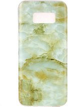 Samsung Galaxy S8 Hoesje - Mobigear - Marble Serie - TPU Backcover - Groen - Hoesje Geschikt Voor Samsung Galaxy S8