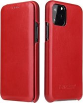Fierre Shann Business magnetische horizontale flip lederen hoes voor iPhone 11 (rood)