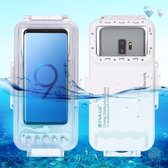 PULUZ 45m waterdichte duikbehuizing Foto-video Onderwater beschermhoes voor Galaxy, Huawei, Xiaomi, Google Android OTG-smartphones met Type-C-poort (wit)