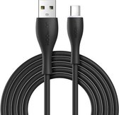 JOYROOM S-1030M8 M8 Bowling-serie 3A USB naar USB-C / Type-C TPE Oplaadtransmissiedatakabel, kabellengte: 1m (zwart)