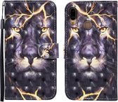 Voor Huawei P20 lite 3D Geschilderd Patroon Horizontale Flip Leren Case met Houder & Portemonnee & Kaartsleuf & Lanyard (Thunder Lion)