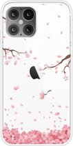 Voor iPhone 12 Pro Max Pattern TPU beschermhoes, kleine hoeveelheid aanbevolen voor lancering (Cherry Blossoms Fall)