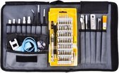 Draagbare stoffen tas Mobiele telefoon Demontage Onderhoudstool Multifunctioneel combinatiegereedschap Schroevendraaierset (geel)