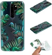 Voor Xiaomi Redmi Note 8 Pro gekleurd tekeningpatroon zeer transparant TPU beschermhoes (bananenblad)