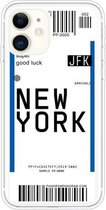 Voor iPhone 11 Boarding Pass Series TPU telefoon beschermhoes (New York)