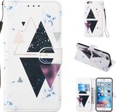 Leren beschermhoes voor iPhone 6 & 6s (Trigonal Marble)