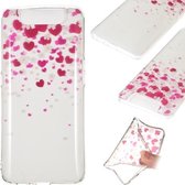 Coloured Drawing Transparant Clear TPU Case voor Galaxy A80 / A90 (Love)