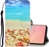 Voor Galaxy S10 3D Gekleurde Tekening Horizontale Flip PU Lederen Case met Houder & Kaartsleuven & Portemonnee (Pentagram)
