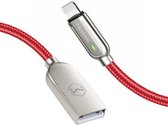 Mcdodo CA-5268 Smart Series Auto Disconnect 8-pins naar USB-kabel, lengte: 1,8 m (rood)