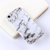 Voor iPhone 6 & 6s Zwart Wit Marmeren Patroon TPU Beschermende Cover Case