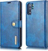 DG.MING Crazy Horse Texture Flip afneembare magnetische lederen tas voor Huawei P30 Pro, met houder & kaartsleuven en portemonnee (blauw)