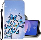 Voor Vivo Y91 / Y95 / Y91i 3D Gekleurde Tekening Horizontale Flip PU Leren Case met Houder & Kaartsleuven & Portemonnee (Meerdere Vlinders)