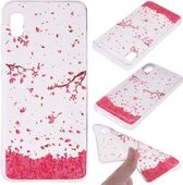 Cartoon patroon goudfolie stijl Dropping Glue TPU zachte beschermhoes voor Galaxy A10e (Sakura)