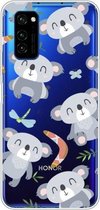 Voor Huawei Honor V30 Lucency Painted TPU beschermhoes (koala)