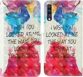 Voor Samsung Galaxy A70 & A70s 3D-schilderij Gekleurde tekening Patroon Horizontaal Flip TPU + PU lederen hoes met houder & kaartsleuven & portemonnee & lanyard (Engels alfabet)