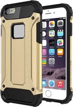 Voor iPhone 6 & 6s Tough Armor TPU + pc-combinatiehoes (goud)