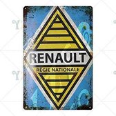 Retro Muur Decoratie uit Metaal Vintage Renault Signs 9