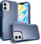 TPU + pc schokbestendige beschermhoes voor iPhone 11 (koningsblauw + grijsgroen)