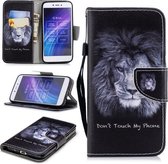 Voor Xiaomi Redmi 5A Gekleurde Tekening Patroon Horizontale Flip TPU + PU Lederen Case met Houder & Kaartsleuven & Portemonnee & Lanyard (Leeuw)