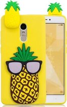 Voor Xiaomi Redmi Note 4 & 4X 3D Cartoon patroon schokbestendig TPU beschermhoes (grote ananas)
