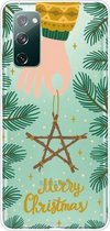 Voor Samsung Galaxy S20 FE Christmas Series Clear TPU beschermhoes (vijfpuntige ster)