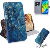 Voor Xiaomi Redmi Note 9 / 10X 4G Gekleurde Tekening Horizontale Flip Leren Case met Houder & Kaartsleuf & Portemonnee (Abrikoos)