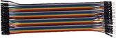 Veelkleurige 40-pins man-vrouw breadboard jumper draden lint kabel