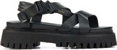 Bronx Vrouwen Leren    Sandalen / Damesschoenen 84875-a - Zwart - Maat 36