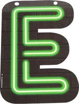 Paper Dreams Slingerletter Neon E 24 Cm Karton Zwart/groen