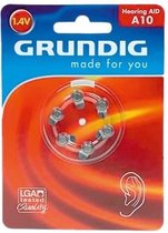 Grundig Knoopcel Batterij 1,4V voor o.a. Gehoor Apparaat A10 / PR70 (6 stuks)