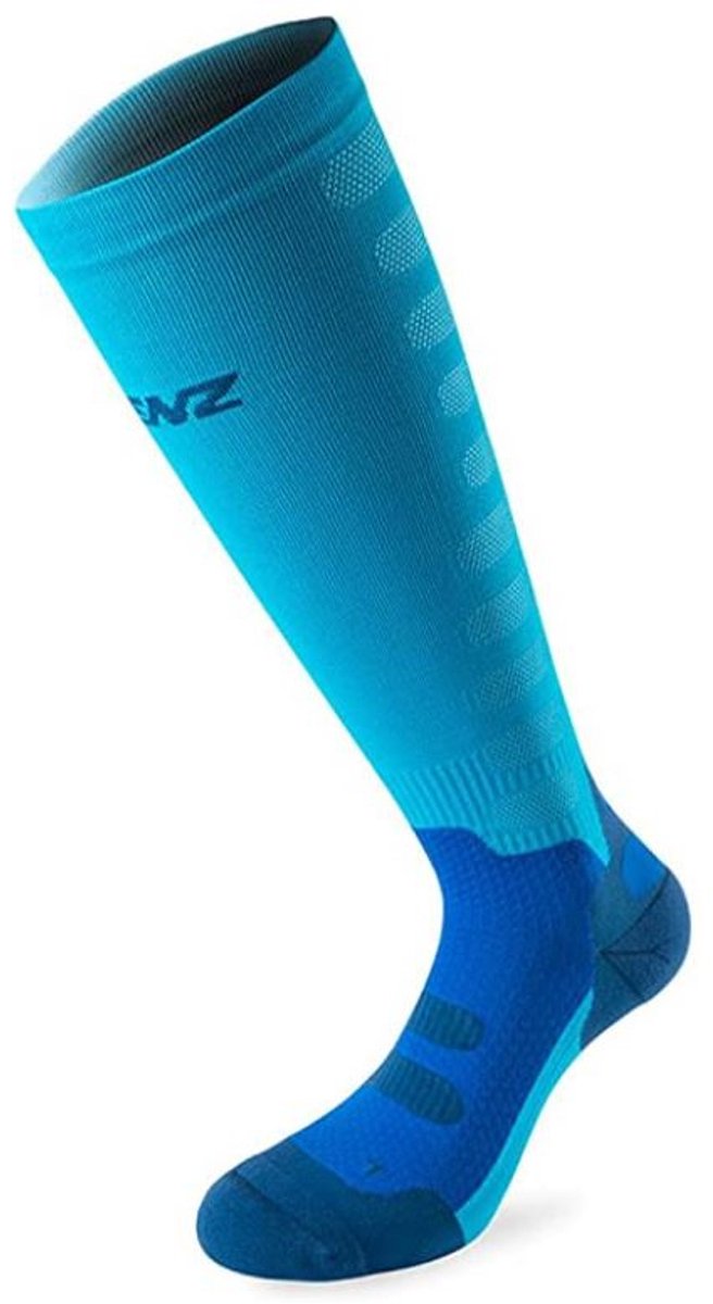 Lenz Sokken Compression 1.0 Polyamide/elastaan Blauw Maat M