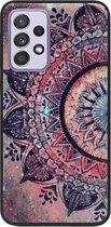 ADEL Siliconen Back Cover Softcase Hoesje voor Samsung Galaxy A52 - Mandala Bloemen Rood
