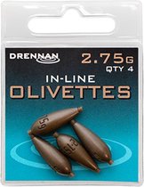 Drennan In- Line Olivette - Plombs - 2.75g - Bronze