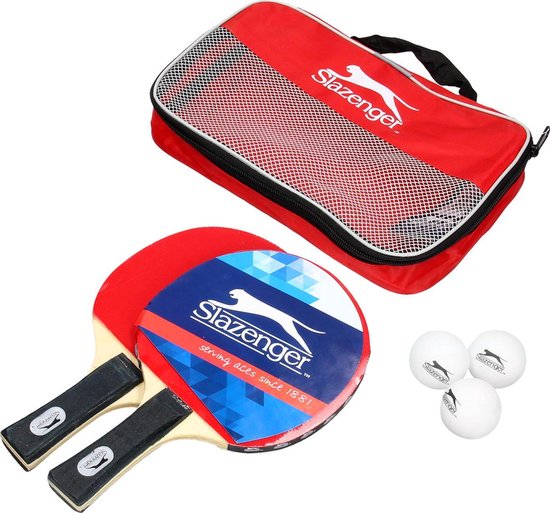 Easy-Room Set De 2 Raquettes De Ping-Pong + 3 Balles + Sac – Bois De Peuplier 7 Plis, Antidérapant, Vitesse 80, Spin 85, Contrôle 90, Débutant/expert
