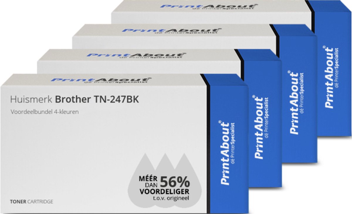 PrintAbout Huismerk Brother TN-243CMYK Toner 4-kleuren