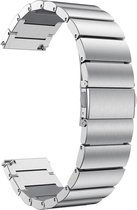 Strap-it metalen horlogeband 22mm - universeel - zilver