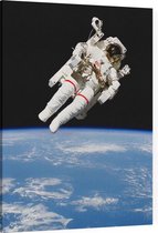 Bruce McCandless first spacewalk (ruimtevaart) - Foto op Canvas - 30 x 40 cm