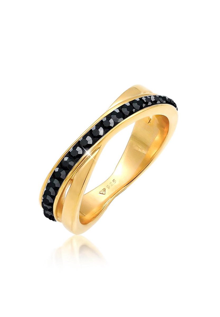 Elli - Ring - Dames Slag met Kristallen in 925 Sterling Zilver - Dames