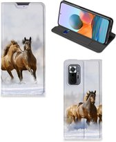 Etui Portefeuille Xiaomi Redmi Note 10 Pro Etui Smart Cover Paarden