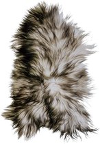 IJslandse Schapenvacht Dark Tops L (105x60cm) NORDSKINS - Vloerkleed - Dierenvellen - 100% Echt - Schapenvacht