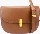 Fashionfanatics® Lebiri Crossbodytas Bruin - Draaisluiting - Dames