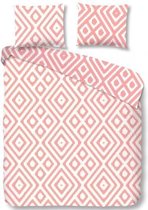 Good Morning Dekbedovertrekset Ruiten Roze 140X220 1-60X70