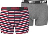 Puma -  Basic Boxer Printed Stripes 2P - Multi - Kinderen - maat  140